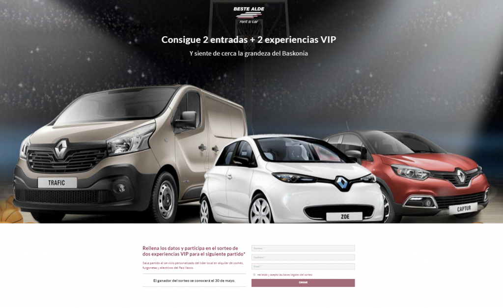 Consigue 2 entradas VIP para el Baskonia con Gaursa Rent a Car