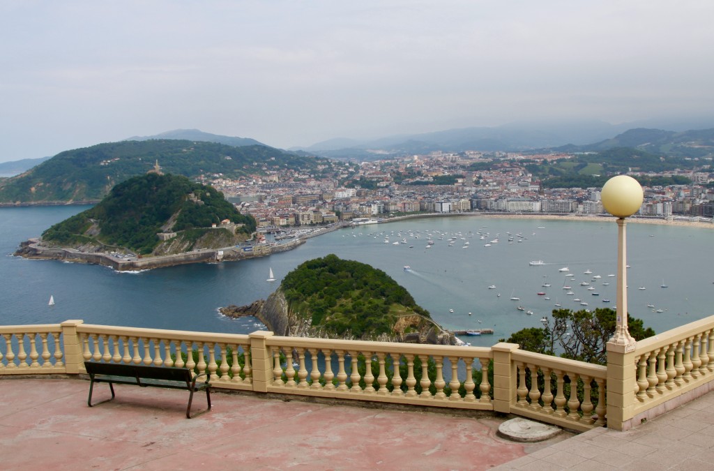 A high overlook overlooking San Sebastian Spain